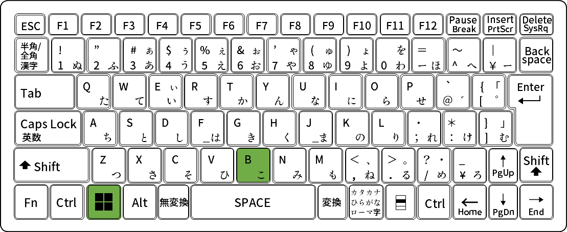 Windows カレンダーを簡単にすぐに表示する方法
Windows + B を同時押しする。